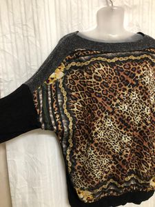 Black Printed Top