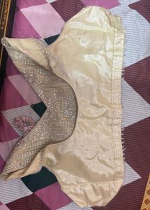 Embellished Beige Blouse partywear