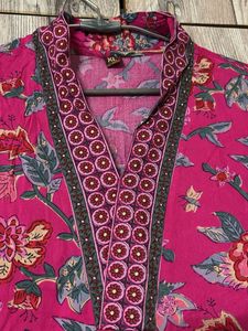 Elegant Floral Print Kurta set