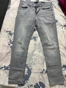 Gray Slim Fit Jeans