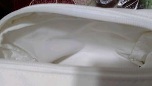 Minimalist White Makeup storage pouch 👝