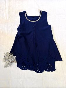 Diamond Neck Line Designer Top