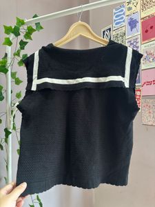 Korean Waistcoat Black