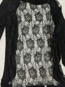 Elegant Black Floral Lace Top