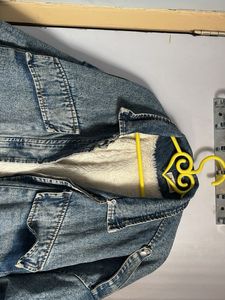 unisex Trendy crop  Denim Jacket  as baggy fit