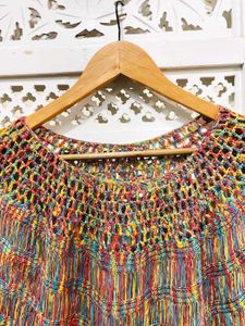 Boho Colorful Crochet Top ()