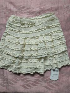 Tiered Ruffle Mini Skirt