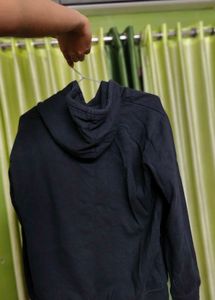 Black Graphic Print Hoodie