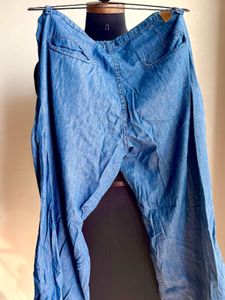 Ether Soft Denim Cropped Pants