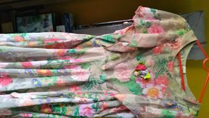 Floral Print Chiffon Dress