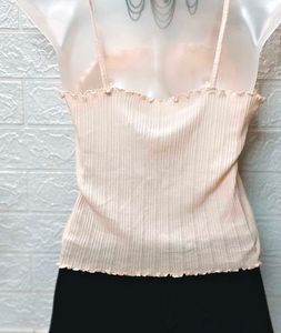 Tops &amp; Dresses For Rs.99 Only/ Cream Spaghetti Top