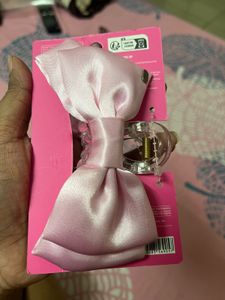 Barbie Pink Bow Hair Clip Combo With Tumbler