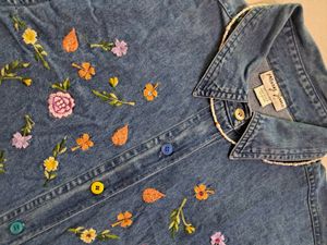 Embroided Denim Shirt