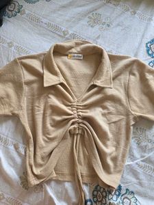 khaki cute top