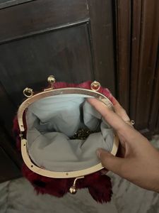 Velvet Fluffy Clutch