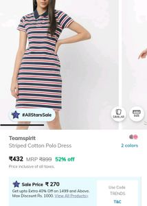 Polo Team Spirit Dress( No Return)