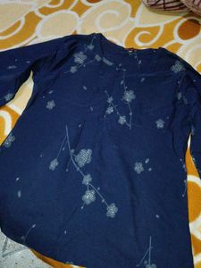 Floral Navy Blue Top