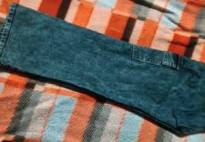 Trendy Acid Wash Cargo Jeans