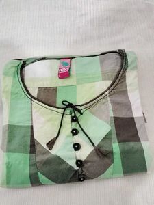 Plaid Tunic Top 🌷