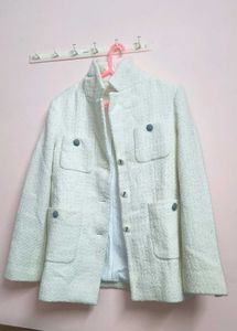 Women  White Beautiful Coat