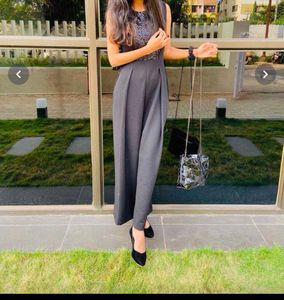 MISS CHASE BLACK SEQUENCE HALTER NECK JUMPSUIT