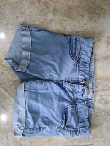 Light Wash Denim Shorts