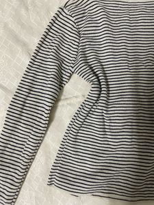 Korean Striped Long Sleeve Top