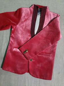 Pink Velvet Blazer