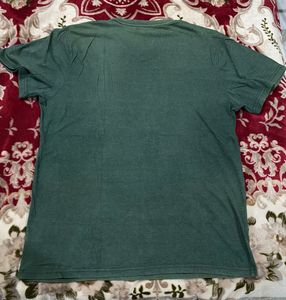 Zudio Men’s Green V-Neck T-Shirt