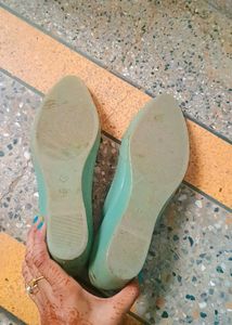 Mint/ Pastel Green Coloured Heel Bellies