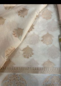 Cream Banarasi Suit Set