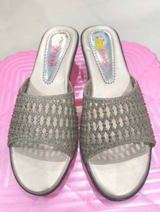 Elegant Beaded Heel Slides