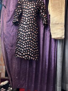 Sequin Embellished Kurti Set