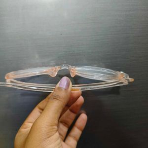 Transparent Unisex Eyeglass Frame