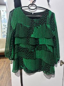 Zishen Layered Chiffon Top