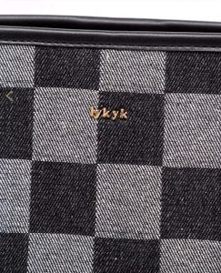 Iykyk Black Chequered Tote Bag ..