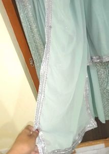Hardly Used .. Imported Anarkali With Plazzo , Dup