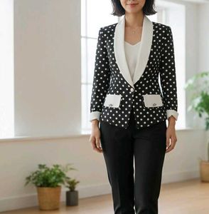 vintage Polka Dot Blazer