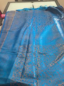 Blue Zari Saree