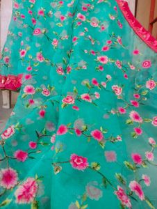 Free Stitched Blouse 🆕Full Body Embroidered Saree