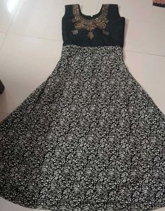 Elegant Black & White Dress