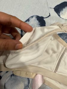 Florida White Double Layered Bra