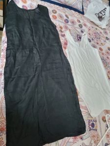 Set Of 2 Slips Black &amp; White