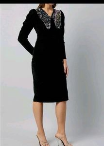 Athena Brand Sequin Velvet Dress