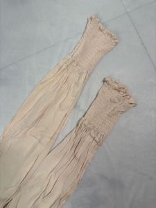 Cream High Neck Top