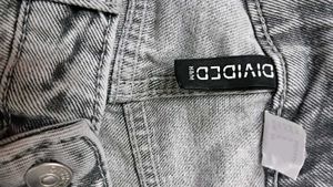 Ripped Wide Leg Jeans - Grey