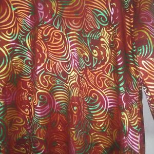 Patterned Midi Dress