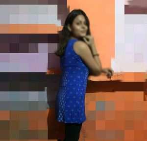 Global Desi (Blue 💙 Short Printed Kurti)