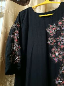 Georgette Applique Work Kurti