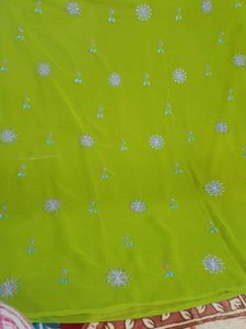 Green Dress Material